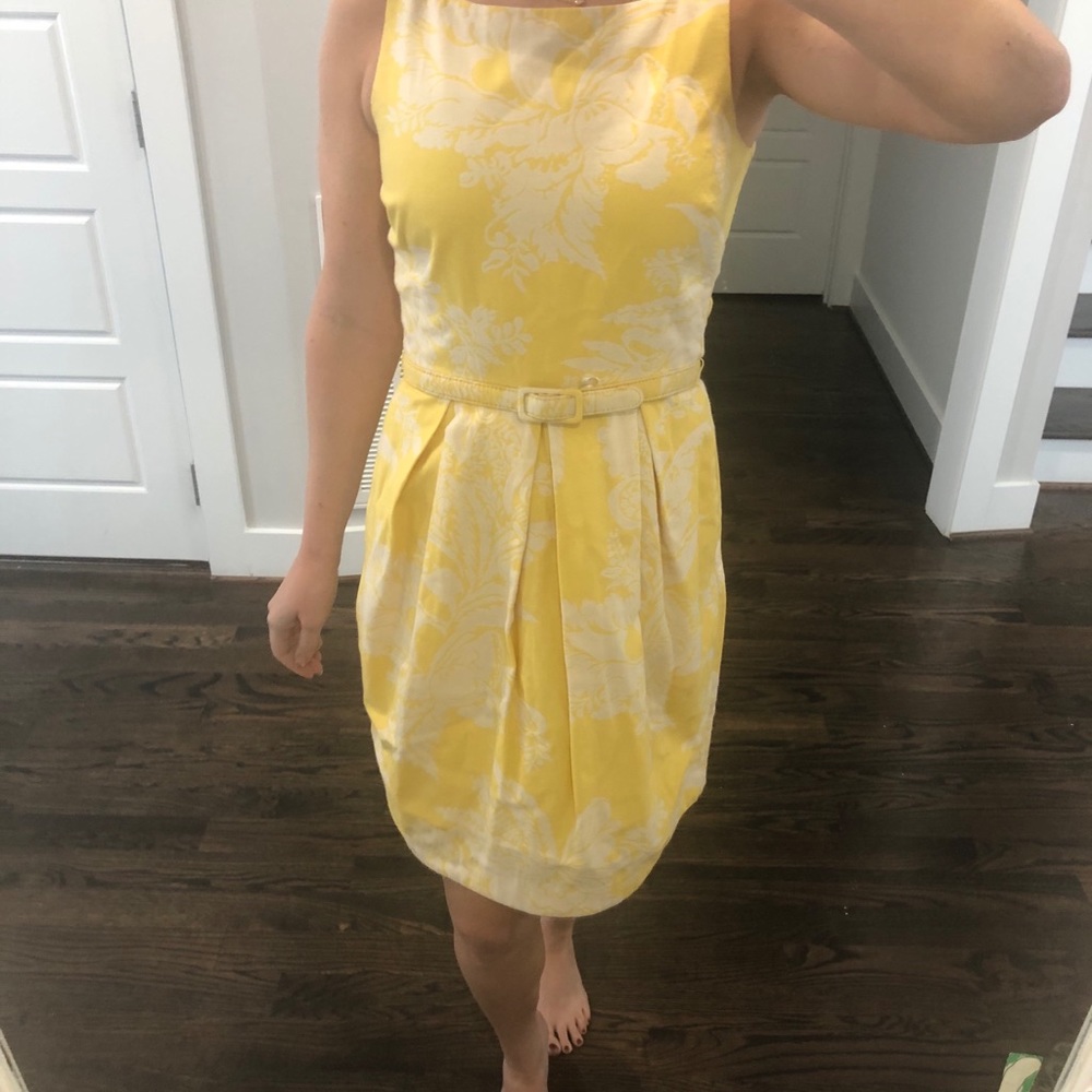 Yellow vintage style dress